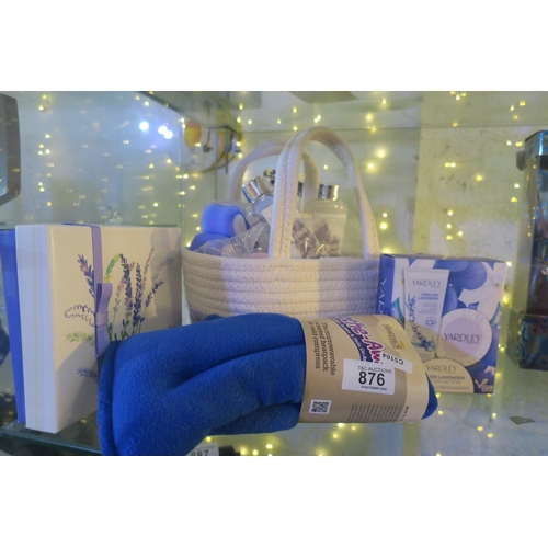 876 - LOVELY COLLECTION  OF LAVENDER GIFT ITEMS