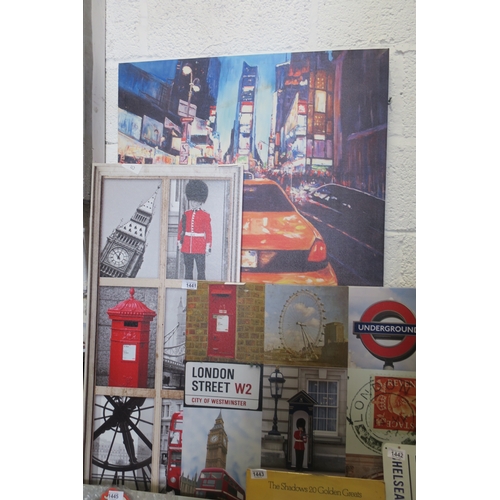 1441 - PAIR OF CANVAS PRINTS - LONDON SCENES