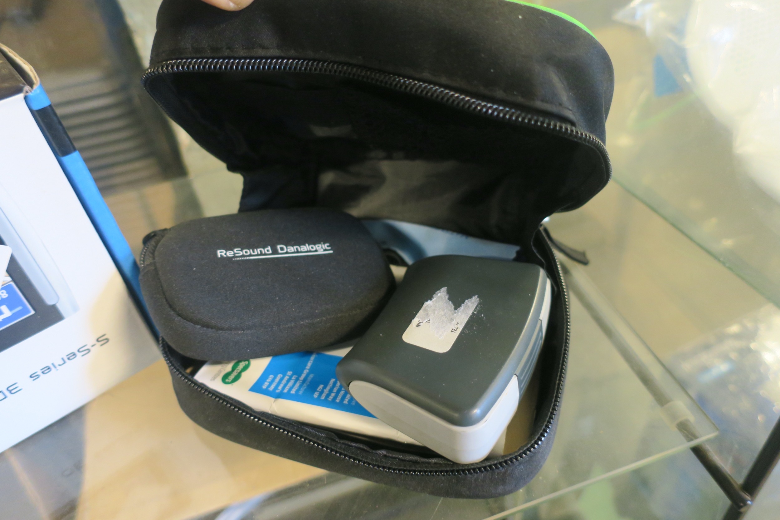 HEARING AIDS IN BAG