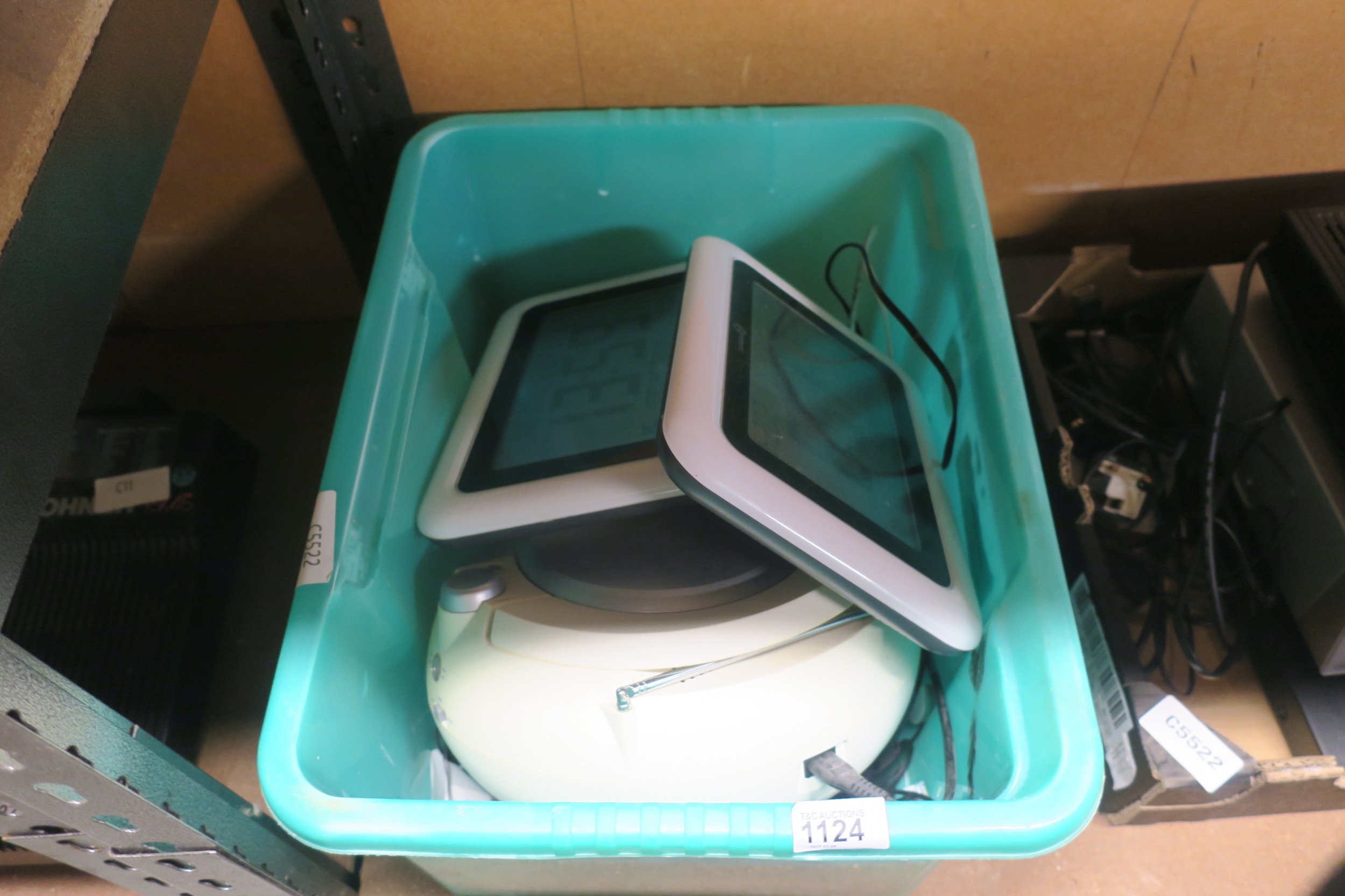 RADIO AND CLOCKS ETC IN BOX