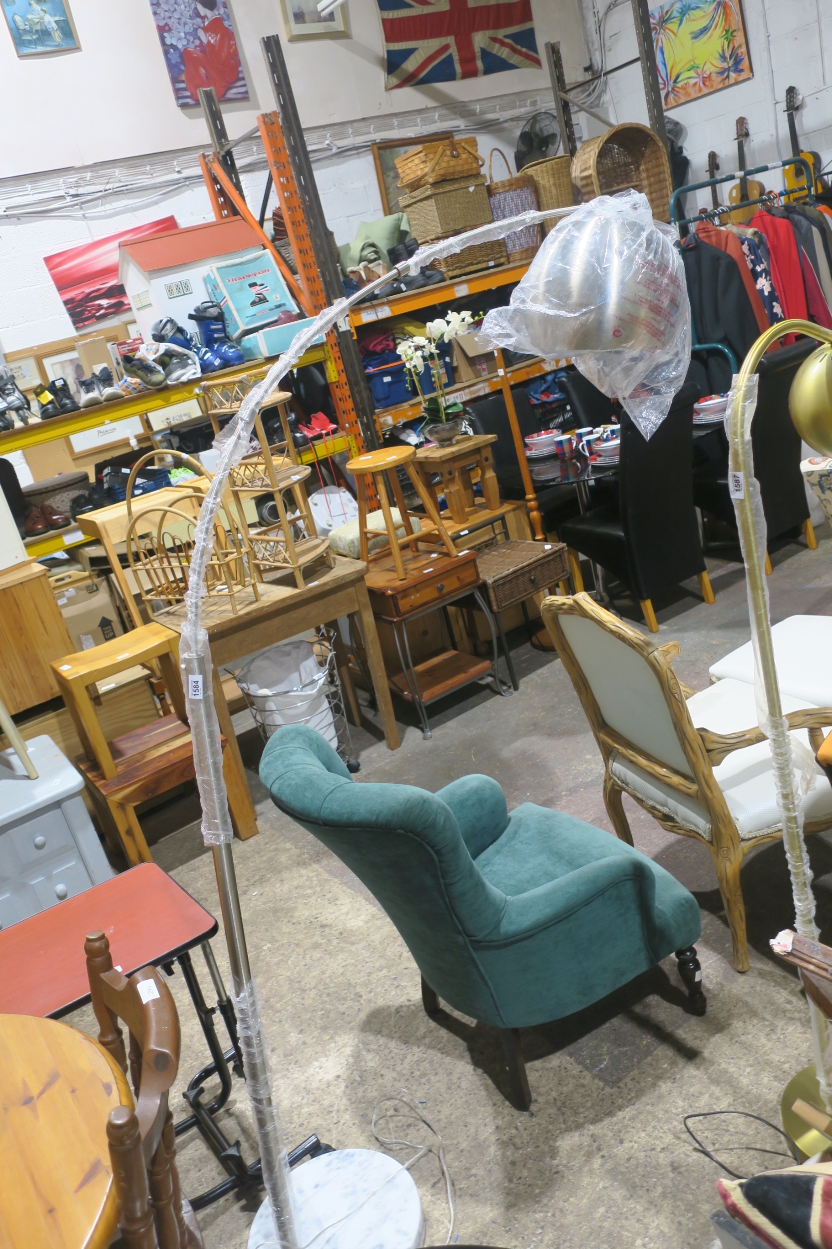 JOHN LEWIS ARC FLOOR LAMP REQUIRES BOLT TO SECURE BASE