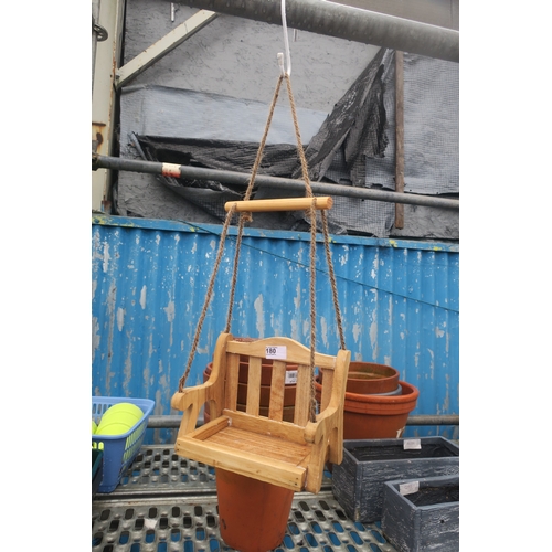 180 - SMALL WOODEN SWING SEAT