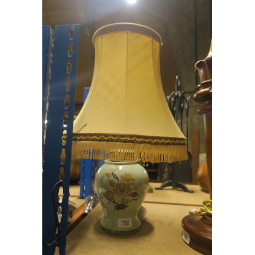 752 - CHINOISERIE URN TABLE LAMP