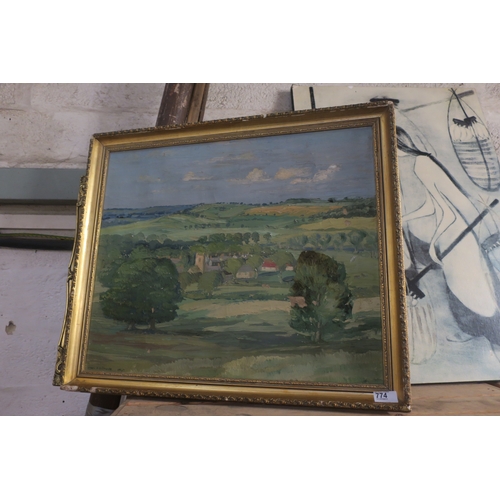 774 - PAIR OF ORIGINAL FRAMED OIL ON BOARDS