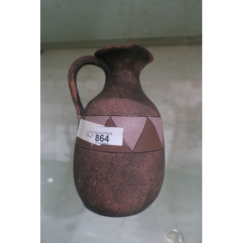 864 - POTTERY JUG