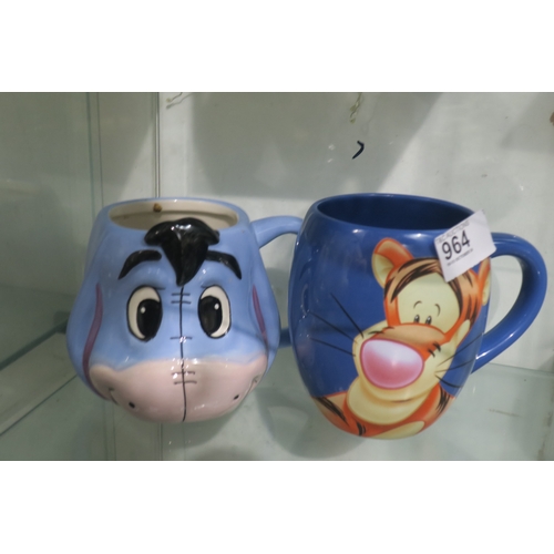 964 - 2 DISNEY CHARACTER MUGS