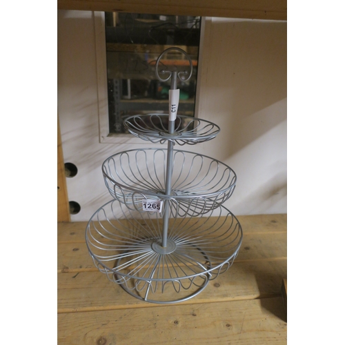 1265 - WIRE FRUIT BASKET