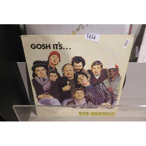 1434 - VINYL RECORD BAD MANNERS GOSH ITS...