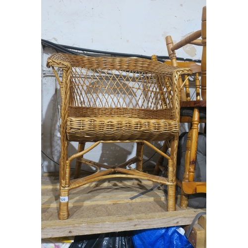 1520 - WICKER TUB CHAIR