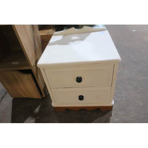 1572 - PINE TWO DRAWER UNIT