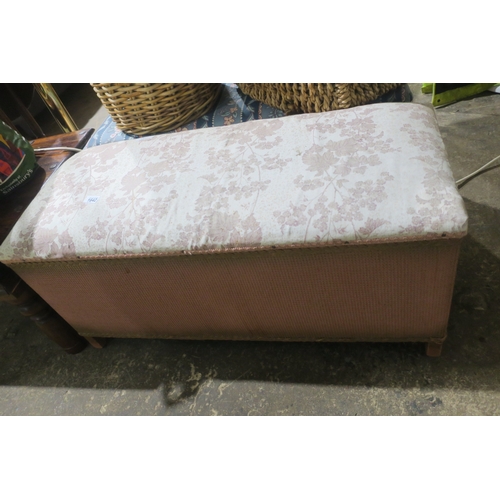 1642 - LLOYD LOOM OTTOMAN BLANKET BOX