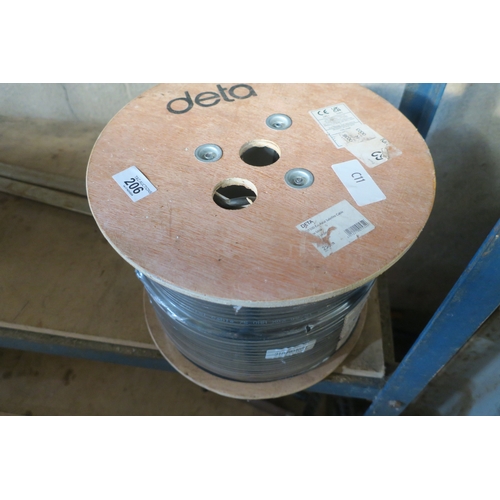 206 - NEW REEL OF COAXIAL SATELITTE CABLE