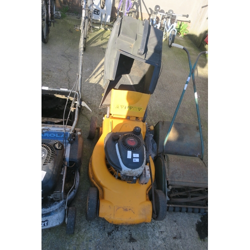 24 - YELLOW PETROL MOWER