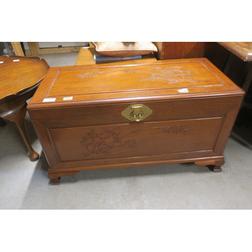 512 - MID-CENTURY CHINESE CAMPHOR WOOD CHEST