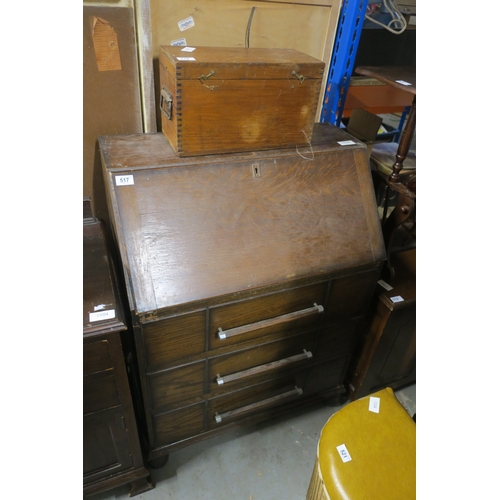 517 - ANTIQUE ART DECO BUREAU