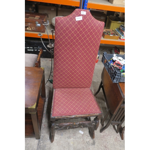 528 - BEAUTIFUL ANTIQUE BEDROOM/THRONE CHAIR