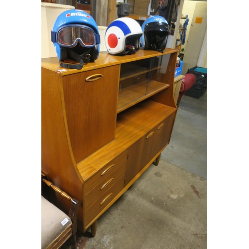 539 - JENTIQUE MID-CENTURY TEAK HIGHBOARD DRINKS CABINET - CIRCA 1960'S, A BEAUTIFULLY CONSTRUCTED PIECE B... 