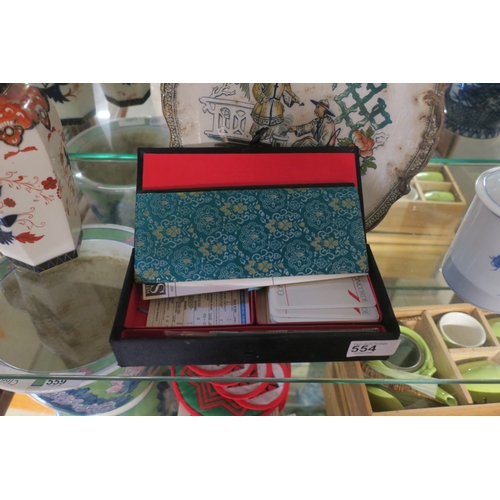 554 - CHINOISERIE CONCORDE COMMEMORATIVE BOX