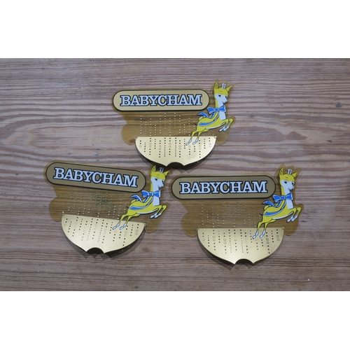 20 - 3 PROMOTIONAL BABYCHAM ITEMS