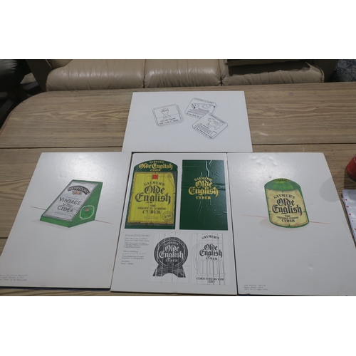 22 - 4 ORIGINAL CIDER CONCEPT DESIGNS BY JOHN BRIMACOMBE COMPANY DESIGN CONSOLTANTS