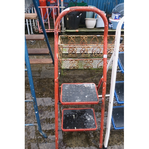 182 - RED STEP LADDERS