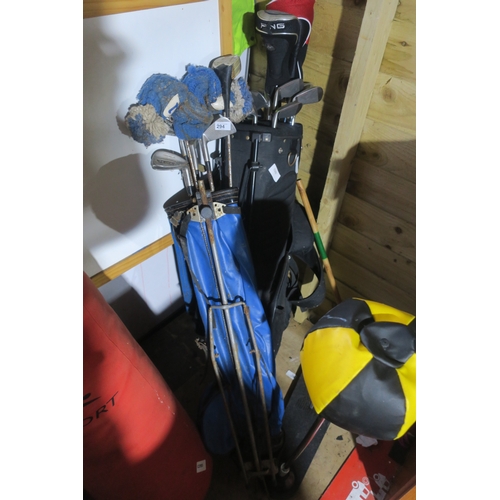 294 - 2 SETS OF GOLF CLUBS & CHILDS PUNCHBALL