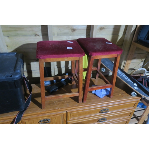 297 - 2 VINATGE STOOLS