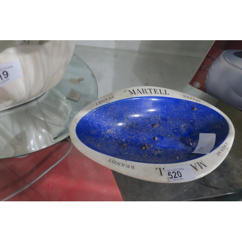 520 - CERAMIC MARTELL ASHTRAY