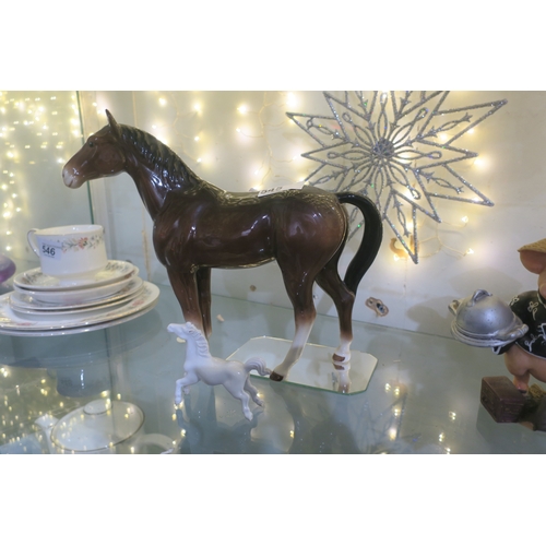 545 - CERAMIC HORSE ORNAMENTS