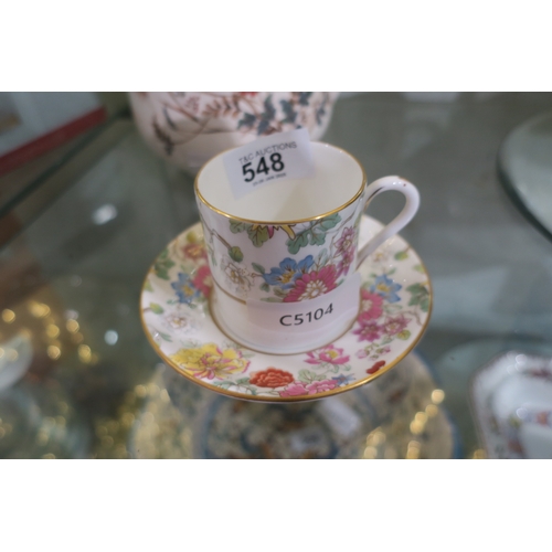 548 - BONE CHINA ROYAL WORCESTER CUP & SAUCER