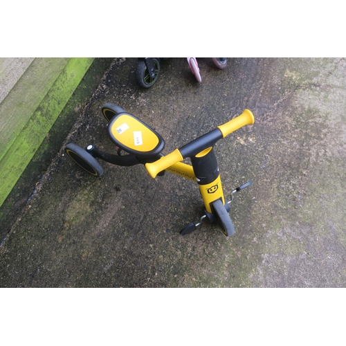 20 - YELLOW CHILDS TRICYCLE