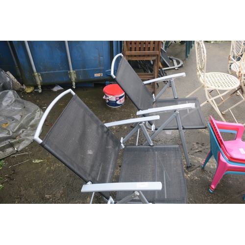 44 - 2 GARDEN CHAIRS