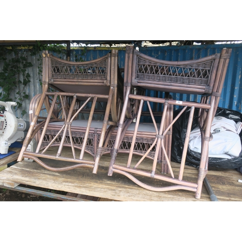 46 - CONSERVATORY CHAIRS X3