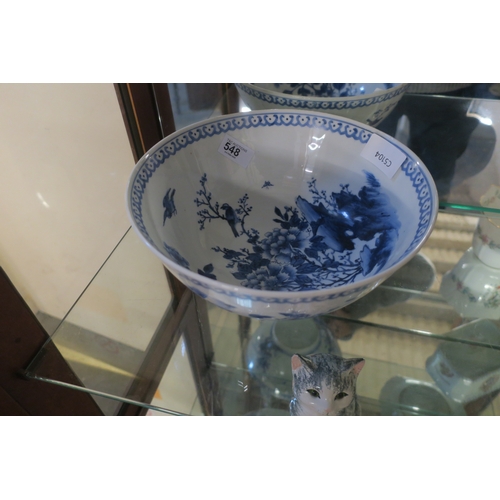 548 - LARGE ORIENTAL STYLE BOWL