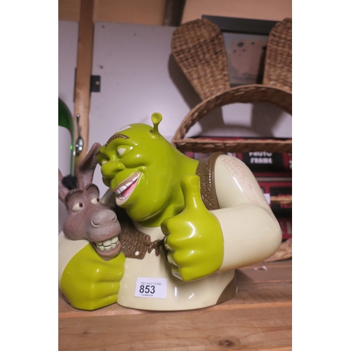 853 - SHREK TALKING BISCUIT JAR