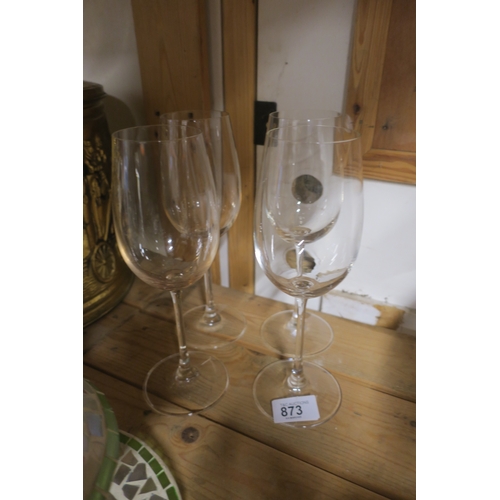 873 - 4 STEM GLASSES