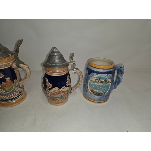 137 - Vintage German Steins. 15 of various makes and sizes