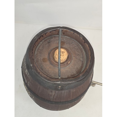 141 - Vintage pottery Amontillado Medium Dry Sherry Barrel by Moira Pottery 29cm (H) 20cm (D)