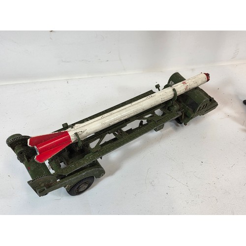 178 - Corgi Major Toys Corporal missile erector vehicle with missile and Corporal missile launcher with mi... 