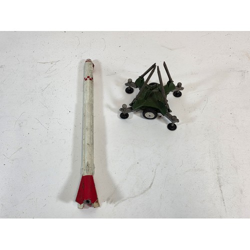 178 - Corgi Major Toys Corporal missile erector vehicle with missile and Corporal missile launcher with mi... 