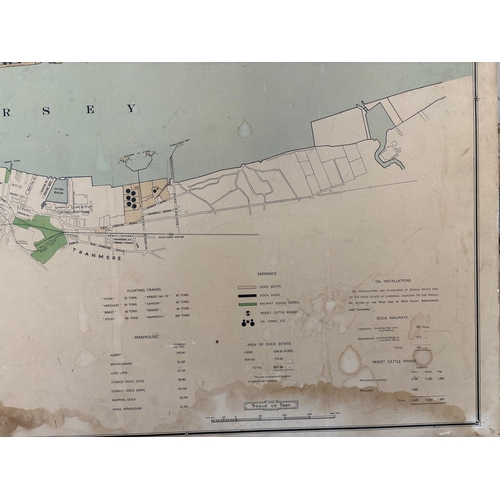 179 - Of Liverpool Docks InterestA 1962 Mersey Docks and Harbour Board Map of Liverpool and Birkenhead Doc... 