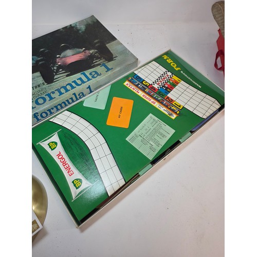 180 - Vintage Toys and Games lot to include Waddington's Formula One car racing game, Monte Carlo Roulette... 