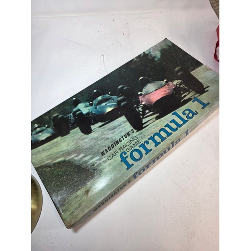 180 - Vintage Toys and Games lot to include Waddington's Formula One car racing game, Monte Carlo Roulette... 