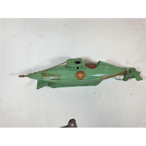 184 - A Sutcliffe Model Clockwork Nautilus The Submarine from Walt Disney's 20,000 leagues under the sea b... 