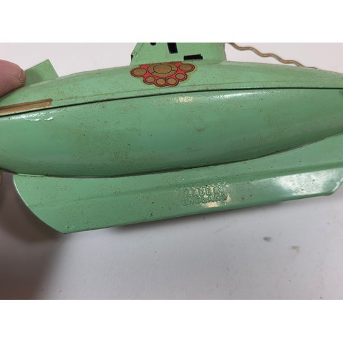 184 - A Sutcliffe Model Clockwork Nautilus The Submarine from Walt Disney's 20,000 leagues under the sea b... 