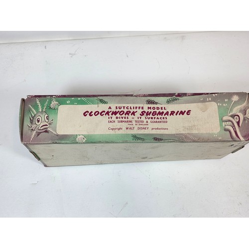 184 - A Sutcliffe Model Clockwork Nautilus The Submarine from Walt Disney's 20,000 leagues under the sea b... 