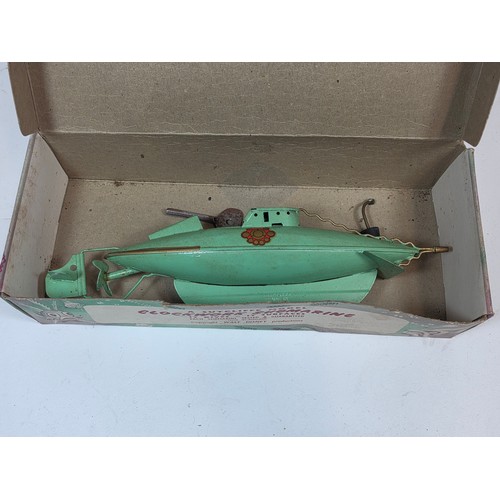 184 - A Sutcliffe Model Clockwork Nautilus The Submarine from Walt Disney's 20,000 leagues under the sea b... 