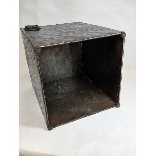 4 - Repurposed metal fuel or water tank to create a Boxing themed Muhammad Ali bedside or man cave indus... 