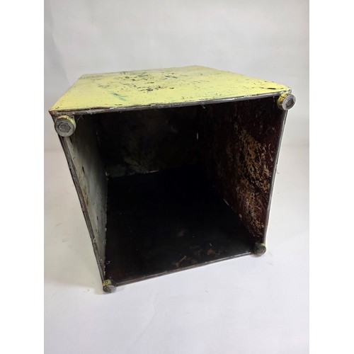 6 - Repurposed metal fuel or water tank to create a Paul Newman Motorcycle themed bedside or man cave in... 