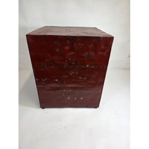 7 - Repurposed metal fuel or water tank to create a Popeye themed bedside or man cave industrial look la... 